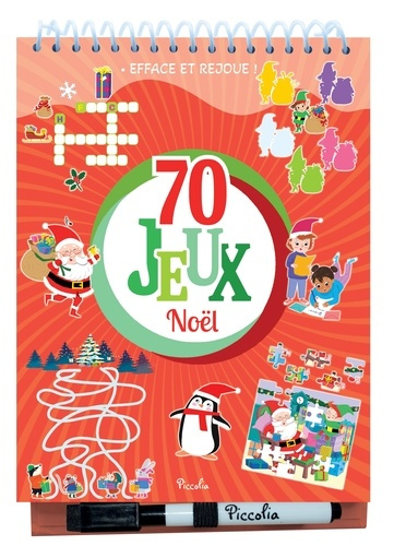 Emprunter 70 jeux Noël (rouge). Avec 1 feutre effaçable livre