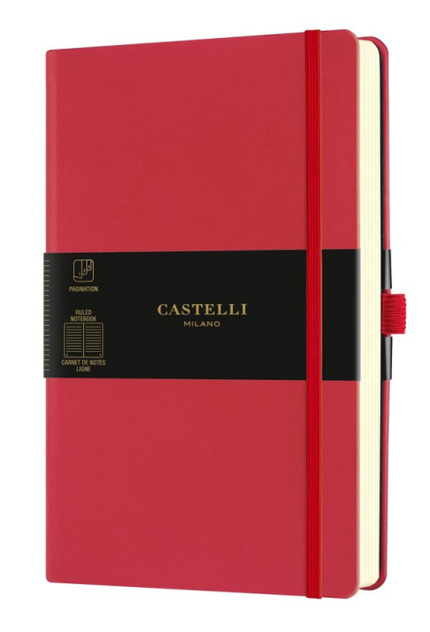 Emprunter CARNET AQUARELA GRAND FORMAT LIGNE ROUGE CORAIL livre