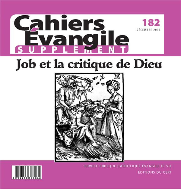 Emprunter Supplément aux Cahiers Evangile N° 182 : Job et la critique de Dieu livre