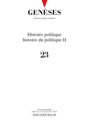 Emprunter Genèses N° 23 : Histoire politique, histoire du politique livre