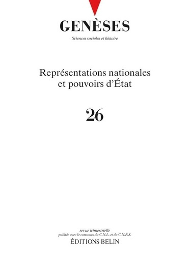 Emprunter Genèses N° 26 : Représentation nationale et pouvoir d'Etat livre