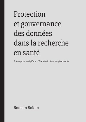 Emprunter Protection et gouvernance des données dans la recherche en santé livre