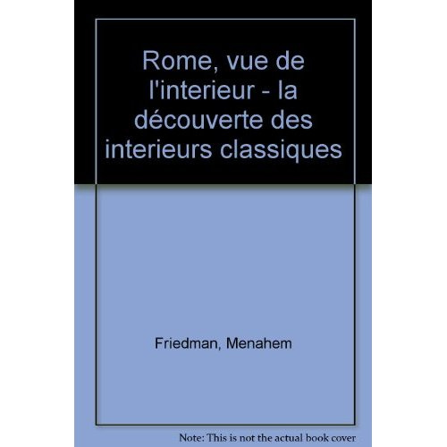 Emprunter ROME VUE DE L'INTERIEUR livre