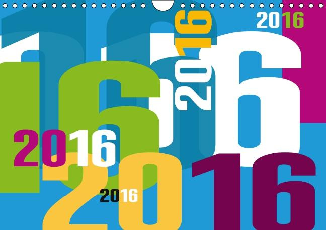 Emprunter CALENDRIER TYPOGRAPHIQUE 2016 CALENDRIER MURAL 2016 DIN A4 HORIZONTAL livre
