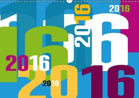 Emprunter CALENDRIER TYPOGRAPHIQUE 2016 CALENDRIER MURAL 2016 DIN A3 HORIZONTAL livre