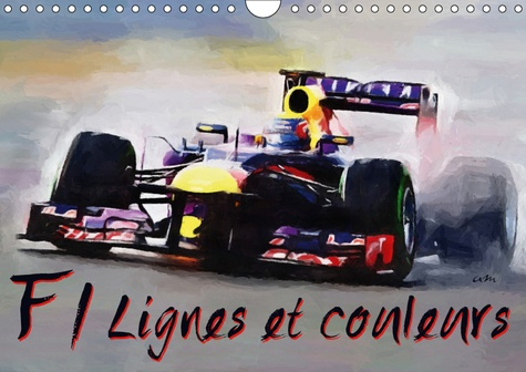 Emprunter F1 LIGNES ET COULEURS (CALENDRIER MURAL 2019 DIN A4 HORIZONTAL) - SERIE DE 12 TABLEAUX POUR METTRE E livre