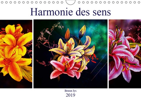 Emprunter HARMONIE DES SENS BEAUX LYS (CALENDRIER MURAL 2019 DIN A4 HORIZONTAL) - DESSINS AUX CRAYONS DE COULE livre