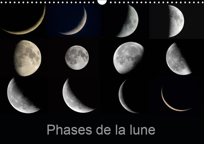 Emprunter PHASES DE LA LUNE (CALENDRIER MURAL 2019 DIN A3 HORIZONTAL) - LES DIFFERENTES PHASES DE LA LUNE DU P livre