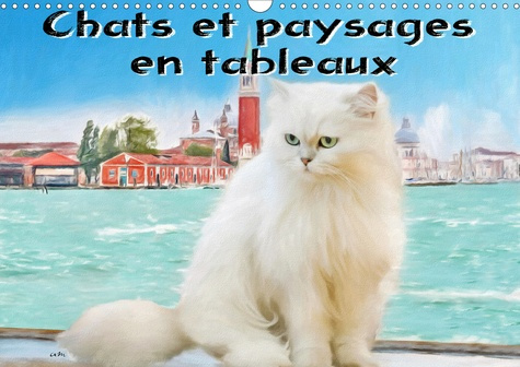 Emprunter Chats et paysages en tableaux (Calendrier mural 2020 DIN A3 horizontal). Série de 12 tableaux, créat livre