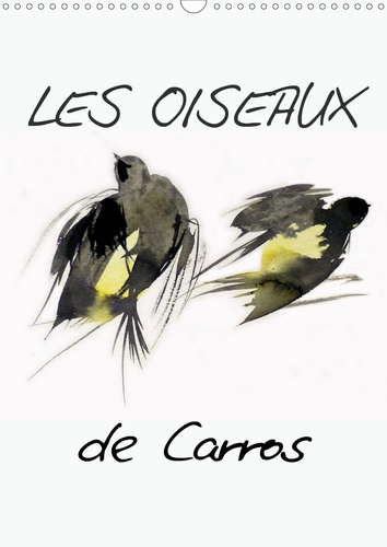 Emprunter Les oiseaux de Carros (Calendrier mural 2020 DIN A3 vertical). Oiseaux, aquarelles (Calendrier mensu livre