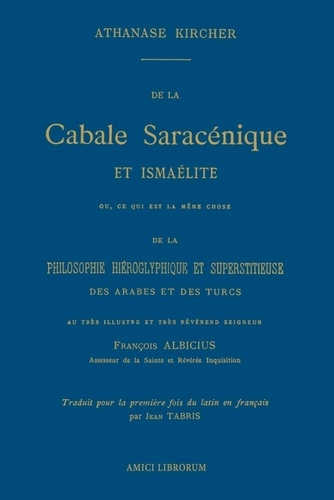 Emprunter De la cabale saracénique et ismaélite livre