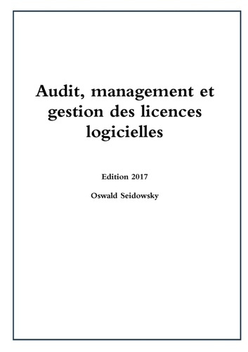 Emprunter Audit, management et gestion des licences logicielles livre