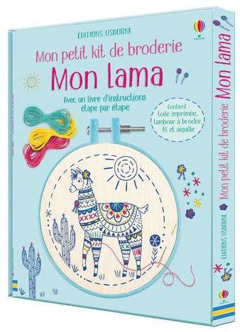 Emprunter Mon lama. Coffret avec 1 toile imprimée, 1 tambour à broder, fil et aiguille livre