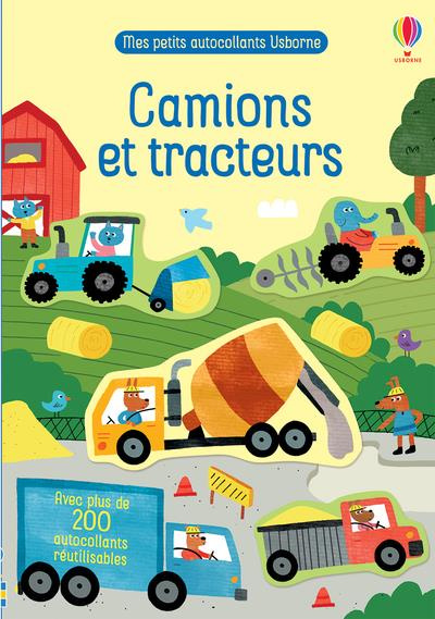 Emprunter Camions et tracteurs. Avec plus de 200 autocollants réutilisables livre