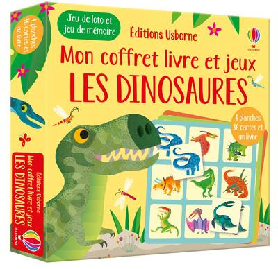 Emprunter Les dinosaures. Jeu de loto et jeu de mémoire - 4 planches, 36 cartes et un livre livre