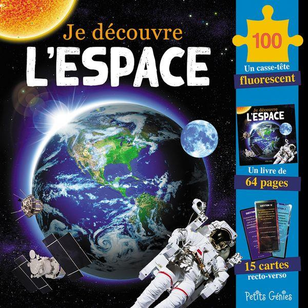 Emprunter Je découvre l'espace. Avec 1 casse-tête fluorescent ; 1 livre de 64 pages et 15 cartes recto-verso livre