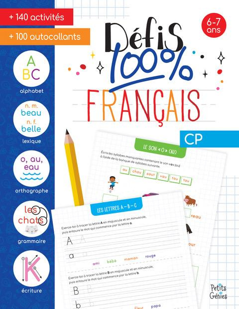 Emprunter Défis 100% français CP. Avec 100 autocollants livre