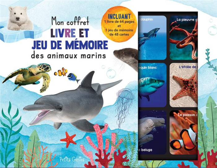 Emprunter Mon coffret livre et jeu de mémoire des animaux marins livre
