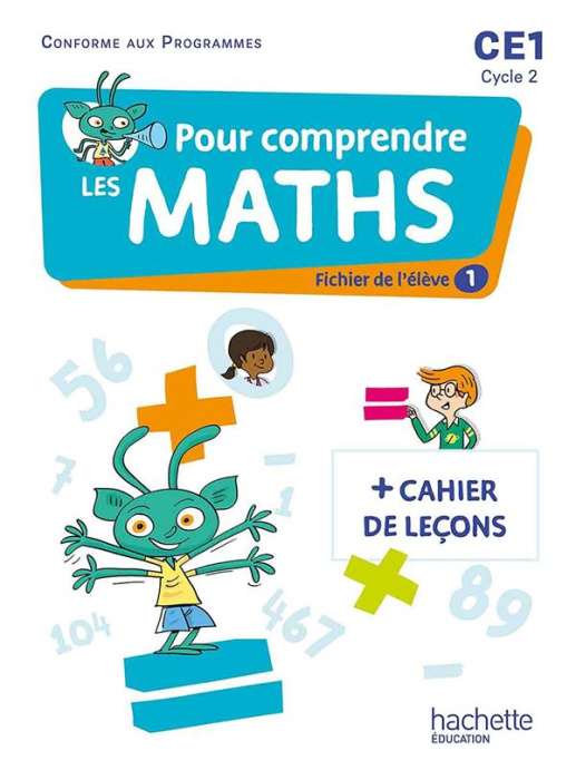 Emprunter Pour comprendre les maths CE1. Fichiers de l'élève 1 et 2 Cahier de leçons, Edition 2023 livre