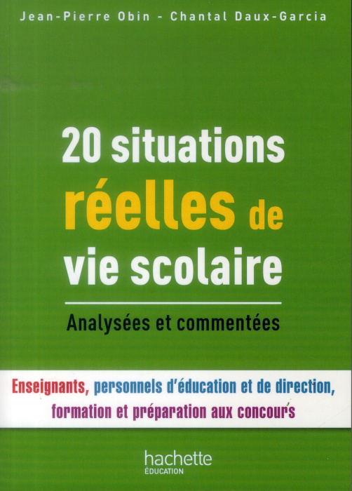 Emprunter 20 SITUATIONS REELLES DE VIE SCOLAIRE livre