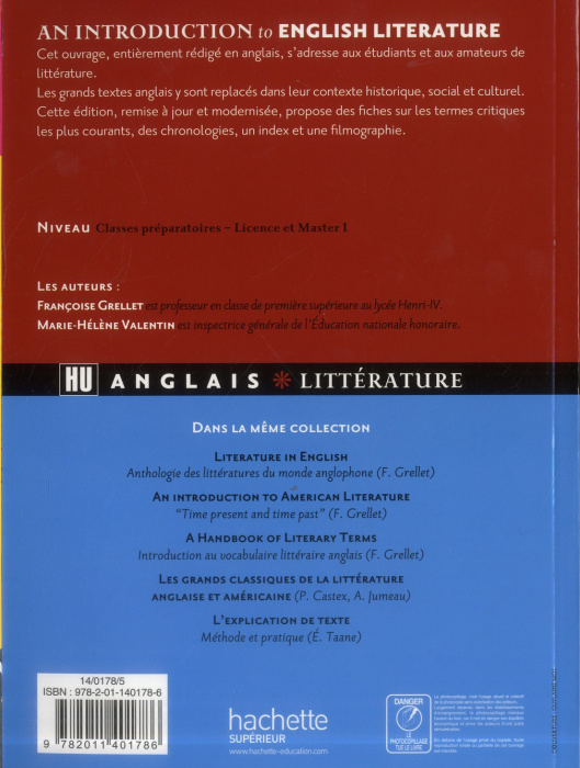 Emprunter An introduction to english literature. From Philip Sidney to Graham Swift, 5e édition revue et corri livre