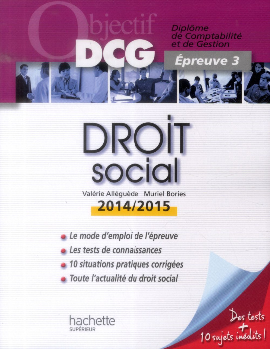 Emprunter Droit social. Epreuve 3, Edition 2014-2015 livre