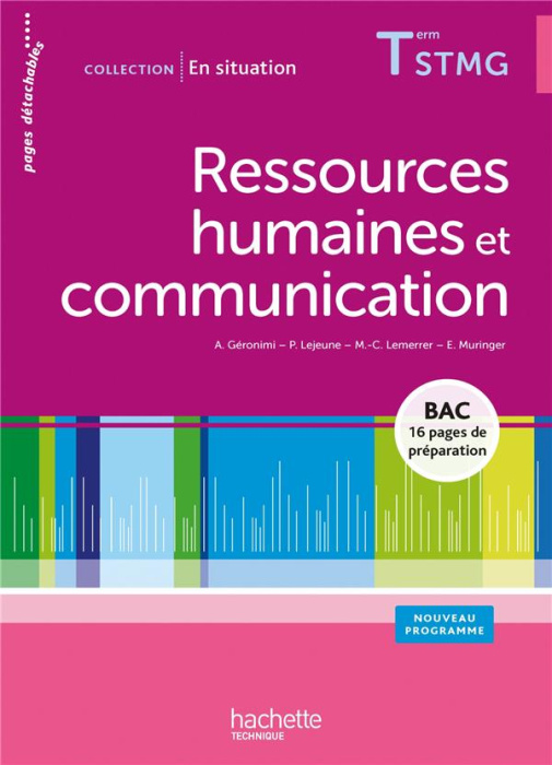 Emprunter Ressources humaines et communication Tle STMG livre