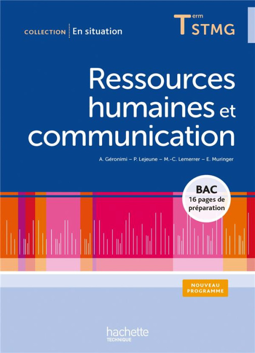 Emprunter Ressources humaines et communication Tle STMG livre
