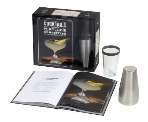 Emprunter Cocktails, l'art de la mixologie. 60 recettes + 1 Boston Shaker livre