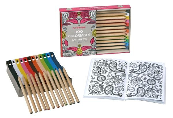 Emprunter Art-thérapie 100 coloriages anti-stress livre