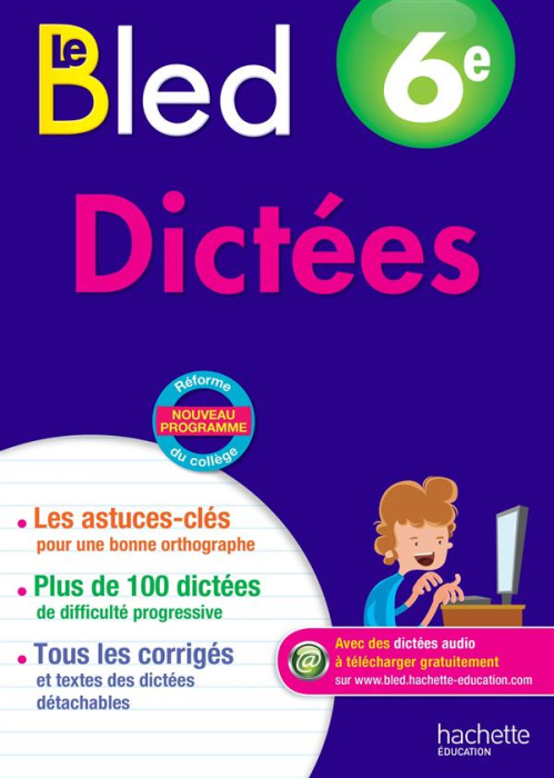 Emprunter Cahiers bled dictées 6e livre