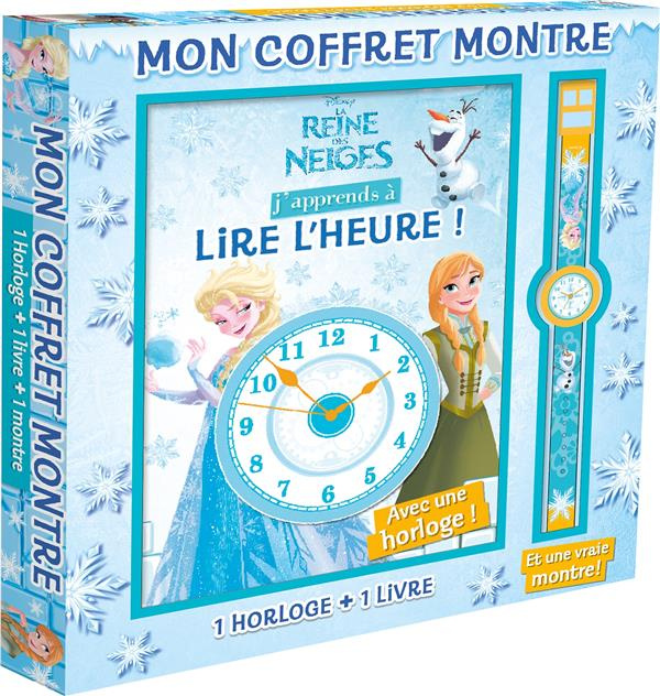Emprunter La reine des neiges/J'apprends à lire l'heure! / J'apprends à lire l'heure! - 1 horloge + 1 livre + livre