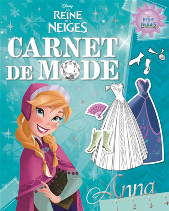 Emprunter La Reine des Neiges, colorie et habille Anna livre