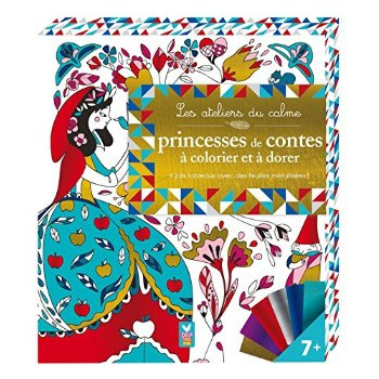Emprunter Princesse de contes à colorier et à dorer. 6 jolis tableaux avec 12 feuilles métallisées et une spat livre