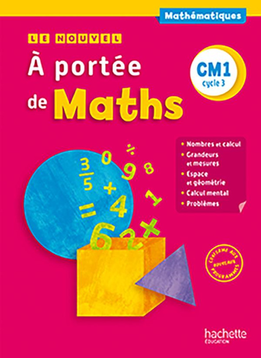 Emprunter Maths CM1 Cycle 3 Le nouvel à portée de Maths. Edition 2016 livre