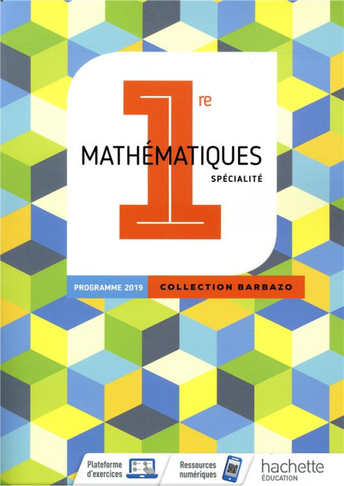 Emprunter Mathématiques 1re. Edition 2019 livre