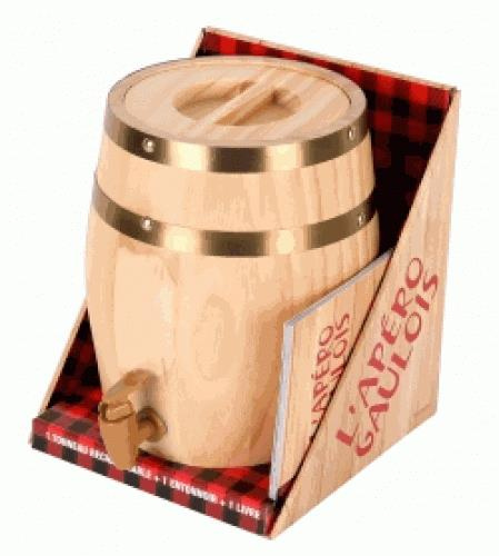 Emprunter L'apéro gaulois. Coffret livre + tonneau + entonnoir livre