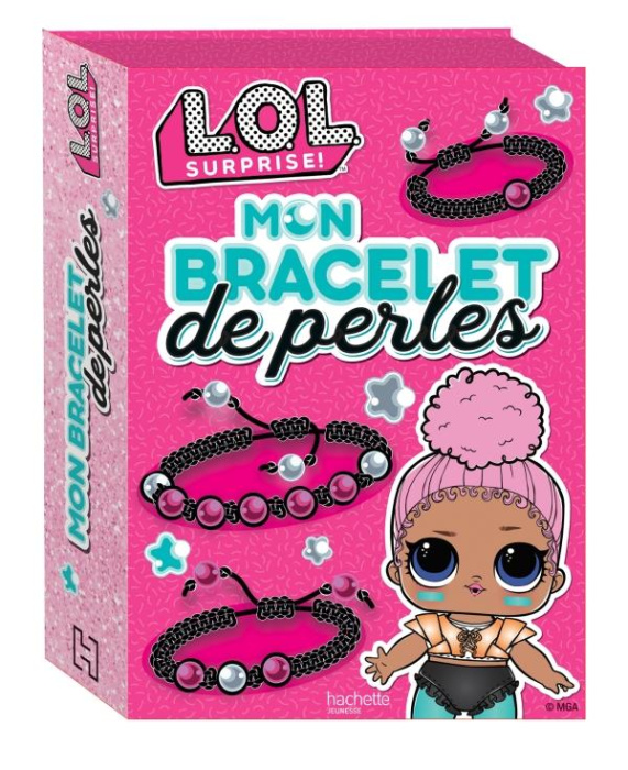 Emprunter Mon bracelet de perles. Le livret explicatif avec du fil de nylon, 5 perles roses et 4 perles blanch livre
