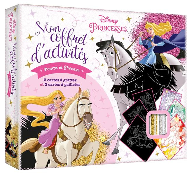 Emprunter Mon coffret d'activités Disney princesses : Poneys et chevaux. Avec 3 cartes à gratter, 3 cartes à p livre