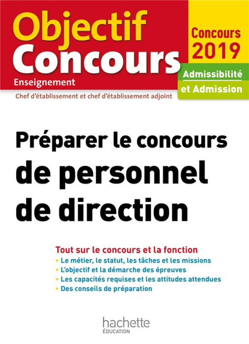 Emprunter Préparer le concours de personnel de direction. Edition 2019 livre