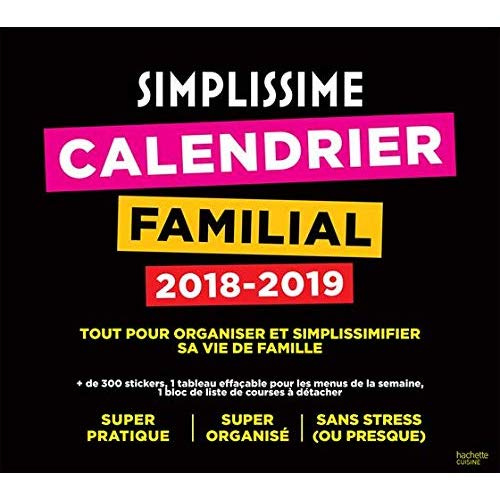 Emprunter Calendrier familial simplissime. Edition 2018-2019 livre