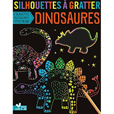 Emprunter Silhouettes à gratter dinosaures. Avec un stylet livre