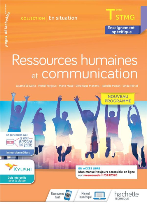 Emprunter Ressources humaines et communication Tle STMG Enseignement spécifique. Edition 2021 livre