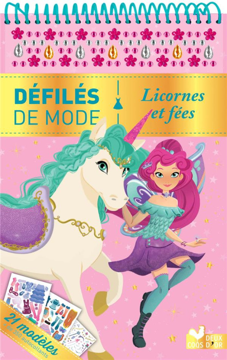 Emprunter Licornes et fées. 21 modèles, de 350 autocollants livre