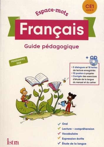 Emprunter Français CE1 Espace-mots. Guide pédagogique, Edition 2020, avec 1 CD audio livre