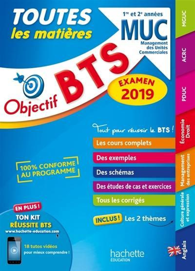 Emprunter BTS MUC Toutes les matières. 1re et 2e années, Edition 2019 livre
