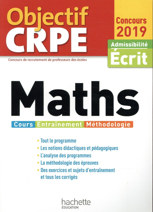 Emprunter Maths. Admissibilité Ecrit, Edition 2019 livre