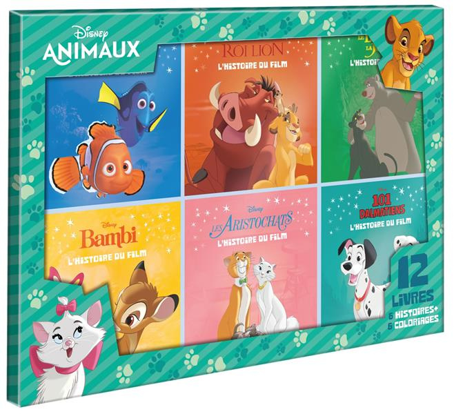 Emprunter Disney Animaux. Coffret en 12 volumes : Le Roi Lion, Les Aristochats, les 101 Dalmatiens, Le Livre d livre