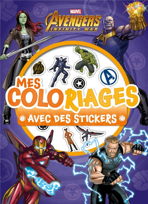 Emprunter Mes coloriages avec des stickers Marvel Infinity War livre