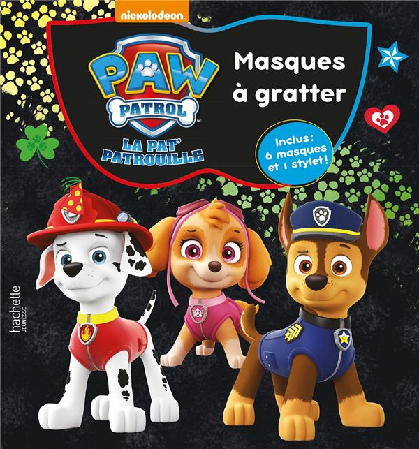 Emprunter Masques à gratter Paw Patrol La Pat' Patrouille. Avec 6 masques et 1 stylet livre